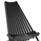 Flash Furniture Delia Indoor/Outdoor Folding Acacia Wood Chair, Low Profile Lounge for Patio, Porch, Garden, Black LTS-0441-BK-GG - alternate 4